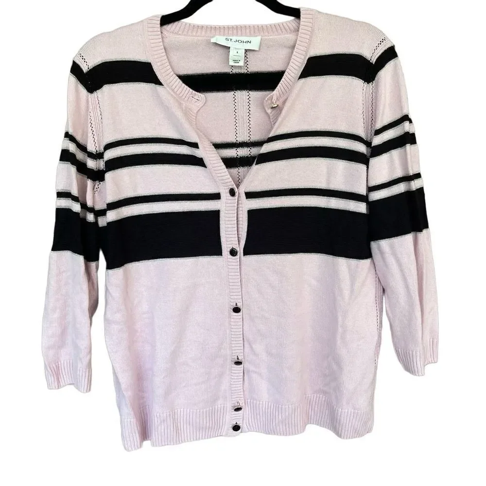 St. John tank blouse and cardigan set